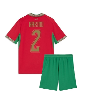 Billige Fotballdrakt Marokko Achraf Hakimi #2 Replika Hjemmedraktsett Barn VM 2026 Kortermet (med bukser)